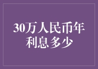 探讨30万人民币年利息：理财与投资视角