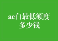 如何在满足个人理财需求的同时最大限度降低风险——以AE白最低额度为例