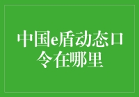 中国e盾动态口令在哪里？一场寻找神秘口令的激流勇进