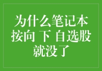 投资小技巧：为何你的笔记本电脑按下向下键自选股就消失了？