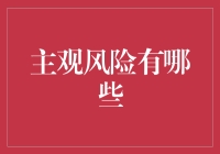 主观风险之谜：洞察人心的隐秘挑战