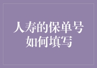 人寿保单号填写细则：确保信息准确无误的指南