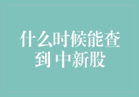 何时能查到中新股？——亿万富翁之路或路边摊老板梦