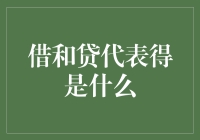 借与贷：究竟代表了什么？