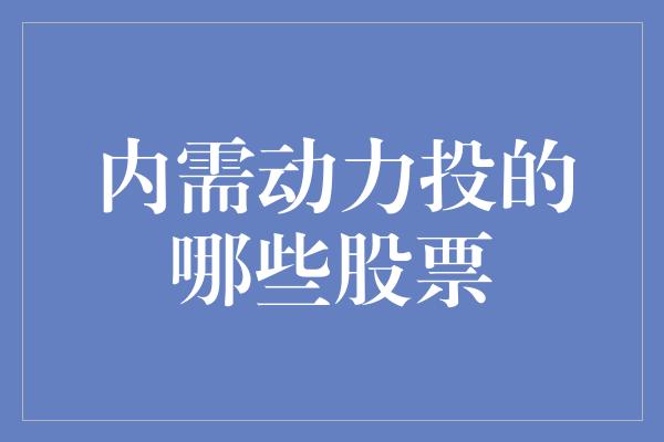 内需动力投的哪些股票