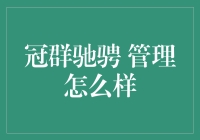 冠群驰骋：从管理视角探索这家公司的内在肌理