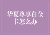 华夏尊享白金卡怎么办？提升信用等级的方法与技巧