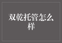 双乾托管服务：互联网金融的可靠保障