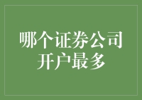 中国证券市场开户最多的证券公司现状分析与探讨