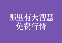 哪里有大智慧免费行情？看完就来找答案！