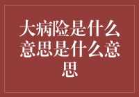 大病险：一种关注生命质量的保险产品