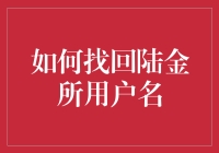 如何在陆金所找回用户名：一份详实指南