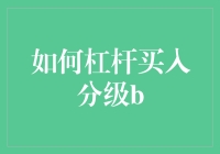 如何利用杠杆优势进行分级B的投资策略分析