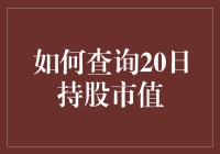 如何查询20日持股市值：一种专业投资者的视角