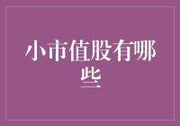 看见小市值股，就像遇见了小清新邻家女孩——聊聊那些让人眼前一亮的小公司