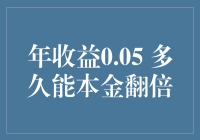 年收益0.05%，多久能达到本金翻倍？——从复利效应看时间的力量