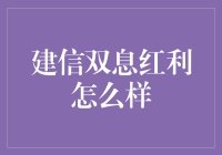 建信双息红利：稳健投资的典范