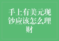 手上有美元现钞应该怎么理财：策略与建议