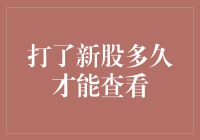 打了新股多久才能查看？——新股申购全流程解析