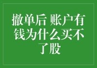 撤单后的困惑：为何账户有钱也难买股？