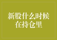 新股何时在持仓：解析股票投资中的时间与价值