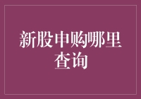 新股申购信息查询渠道及策略解析