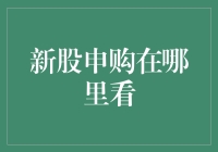 新股申购在哪里看：深入解析与全面指南