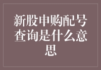 新股申购配号查询？难道这是在找彩票中奖号码吗？