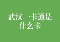 武汉一卡通到底是个啥？难道只是传说中的公交卡吗？