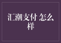 汇潮支付：是支付界的保温杯还是保温杯里的枸杞？