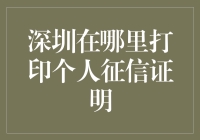 个人征信在哪儿打印？揭秘深圳打印服务