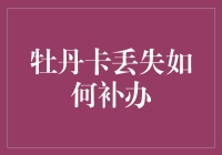 牡丹卡丢失怎么办？别急，补办攻略在此！