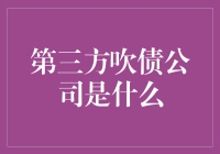 第三方吹债公司：债务重组与解决方案的新探索