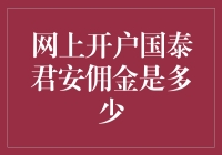 网上开户国泰君安的佣金，哦不，是秘密武器！？