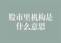 股市里机构是什么意思：深度解析与启示