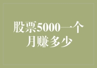 一个月内从5000元股票投资中赚取利润的策略与分析