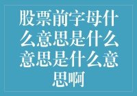 股票前字母的含义解析：揭开股票代码的秘密