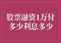 股票融资1万元，利息多少？这是一门玄学？