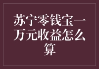 苏宁零钱宝一万元收益计算方法全面解析