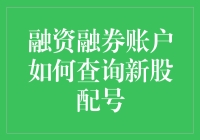 融资融券账户如何查询新股配号？我来教你怎么跟股市谈恋爱