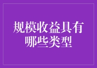 规模收益的类型：企业成长的向导