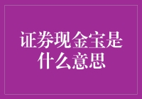 证券现金宝：一种灵活高效的现金管理工具