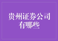 贵州证券公司概览：挖掘西部经济脉搏的金融先锋