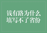 钱有路：为什么你的省份填不进去？