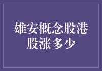 雄安概念股港股涨势惊人？来看看这些数据！