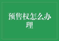 预售权办理指南：解锁未来商业机遇的关键步骤