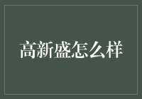 高新盛：重新定义卓越科技服务的典范